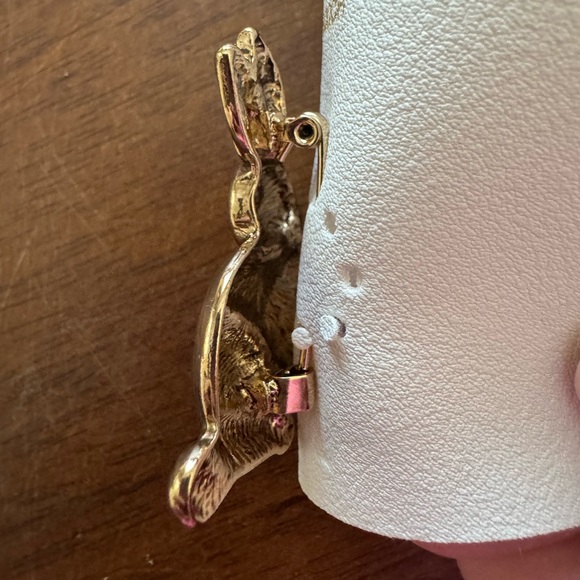 Free People Sepia Glow Bunny Brooch $25 Retail NWT - Picture 4 of 5